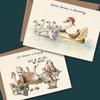 12pcs/set Quirky Christmas Countdown Gift Card Set Separate Postcard Set Christmas Card Set  Party