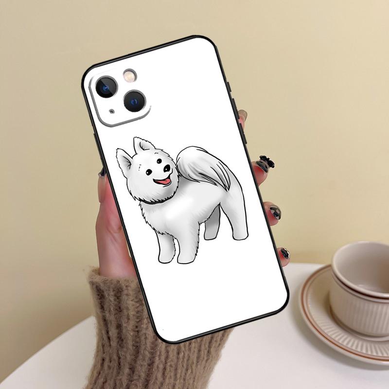 Cartoon Samoyed Dog Phone Case For iPhone 11 15 12 13 14 16 Pro Max 7 8 Plus X XR XS Mas Shell Cover