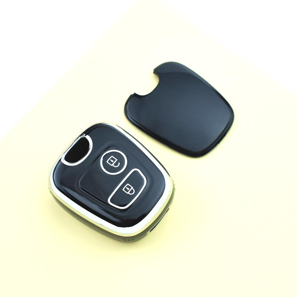 Silver Edge 2 Button Auto Key Case Cover Shell Fob Holder For Citroen C2 C3 C4 Berlingo Xsara For Toyota Aygo For Peugeot 107 206 307 207 408
