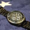 Used Reasonable item POLICE chronograph men's watch black 10ATM
