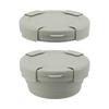 Creative portable silicone folding lunch box for office workers, microwaveable food storage container, storage box, cafeteria lunch box