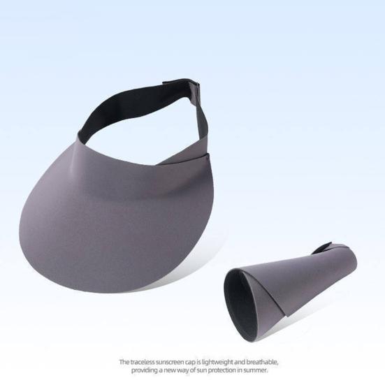 Sluneční klobouk Široký okraj Prázdná horní část Design Letní plážový klobouk Ochrana před sluncem Tenká látka Outdoorová sportovní čepice Pokrývka hlavy