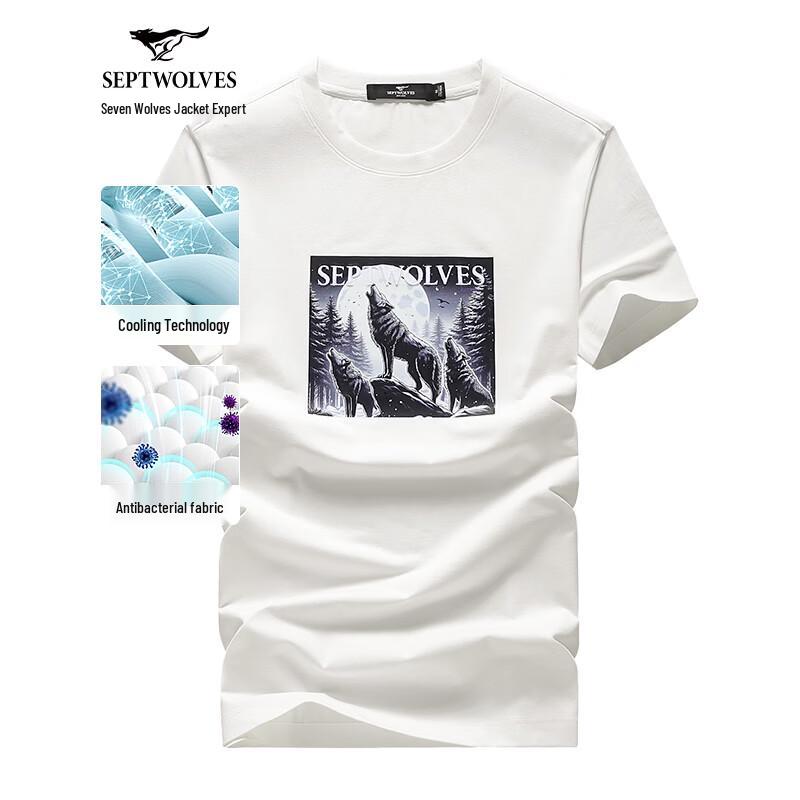Sevenwolves Men s 7A Antibacterial Quick-Dry Short Sleeve T-Shirt XL