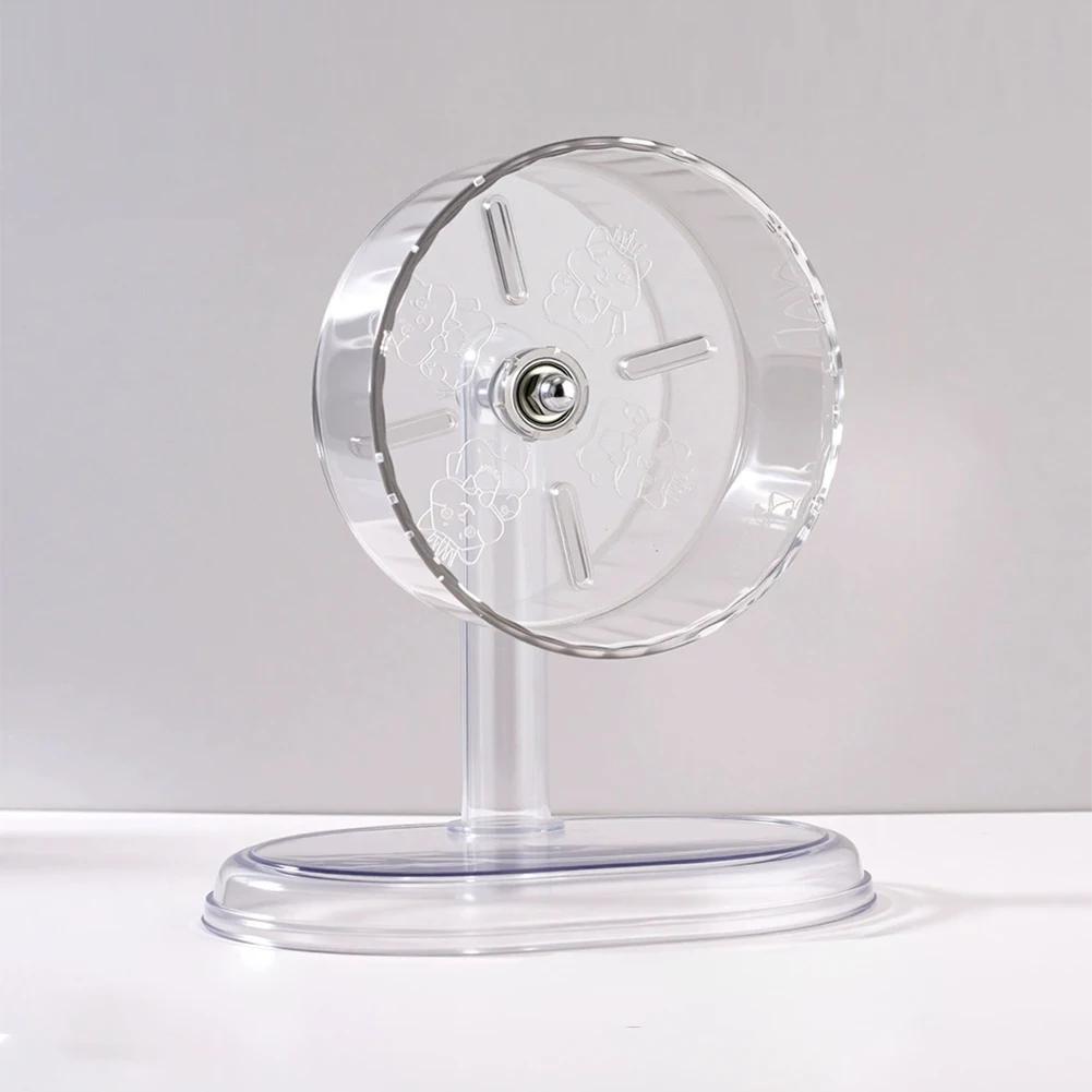 1Pc Transparent Hamster Running Wheel Toy Quiet Running Exercise Easy To Disassemble And Clean For Hamster Pets Accessories