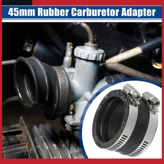 Universell 45 mm innerdiameter Motorcykel Förgasare Adapter Insug Insugsrör Förpackning med 1
