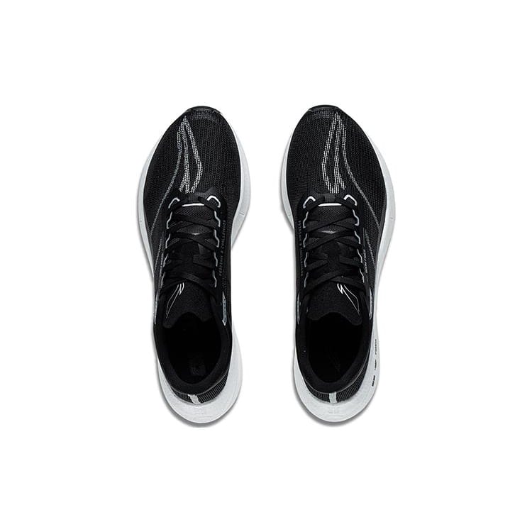 Li Ning Feidian 3 Challenger Fabric Abrasion Resistant Breathable Low Top Marathon Running Shoes Men's Black ARMT037-3