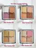 Four-Color Highlight & Contour Palette - Matte, Brightening, Glitter Finish for Eyes and Nose