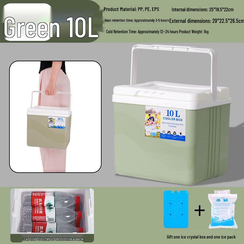 Portable Insulated Cooler - Versatile for Car, Street Stall, Home, or Outdoor Picnic, Available In Small and Large Sizes