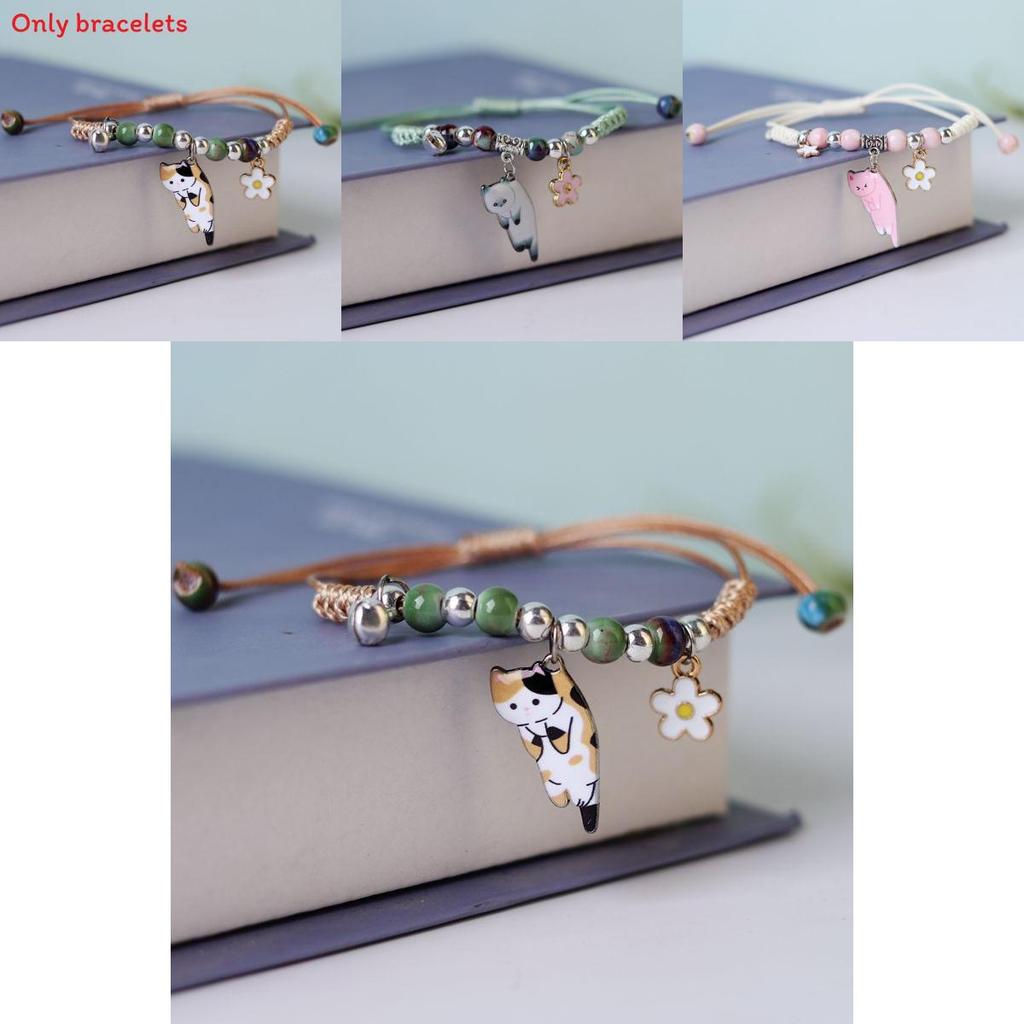 Spring 2024 Cat Animal Pendant Bracelet With Electroplated Finish For Stylish Women