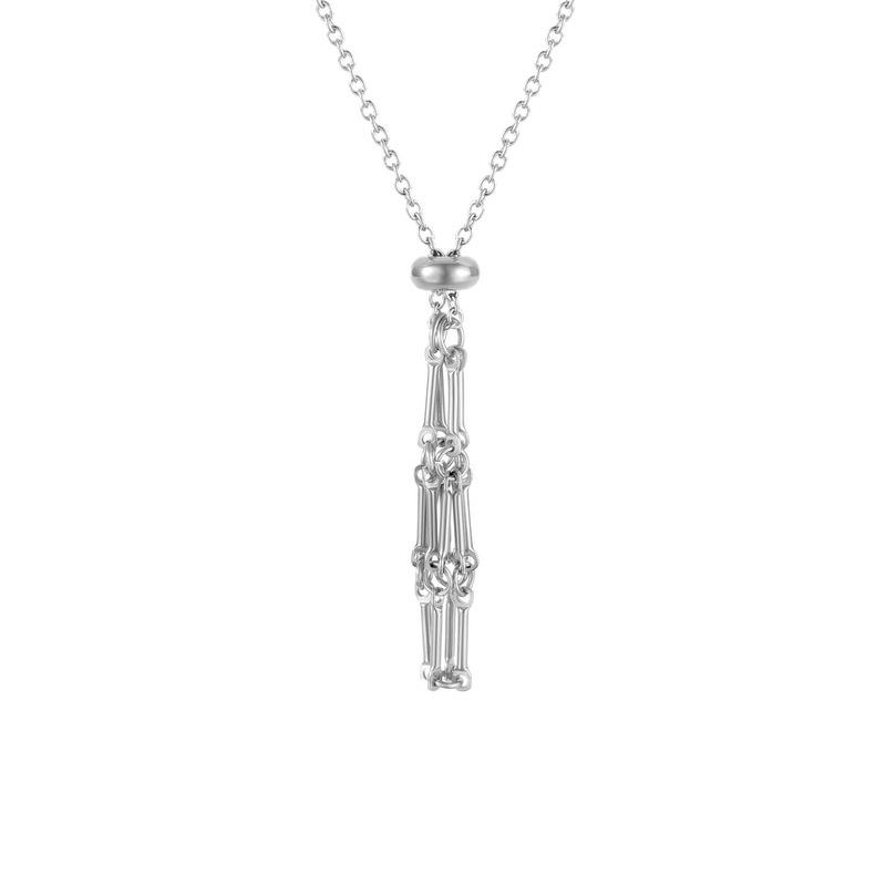 Stainless Steel Crystal Cage Necklace Holder Net Chain Stone Collecting Holder Adjustable Pendant Jewelry 45cm+5cm