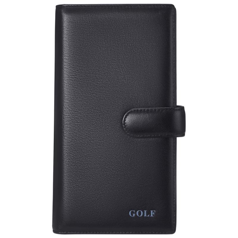 GOLF Мужской длинный кошелек из натуральной кожи с отделениями для множества карт