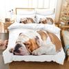 2014 Cute Dog Bedding Set Single Twin Full Queen King Size Pet Dog Bed Set Teenager Bedroom Duvetcover Sets 3D Print