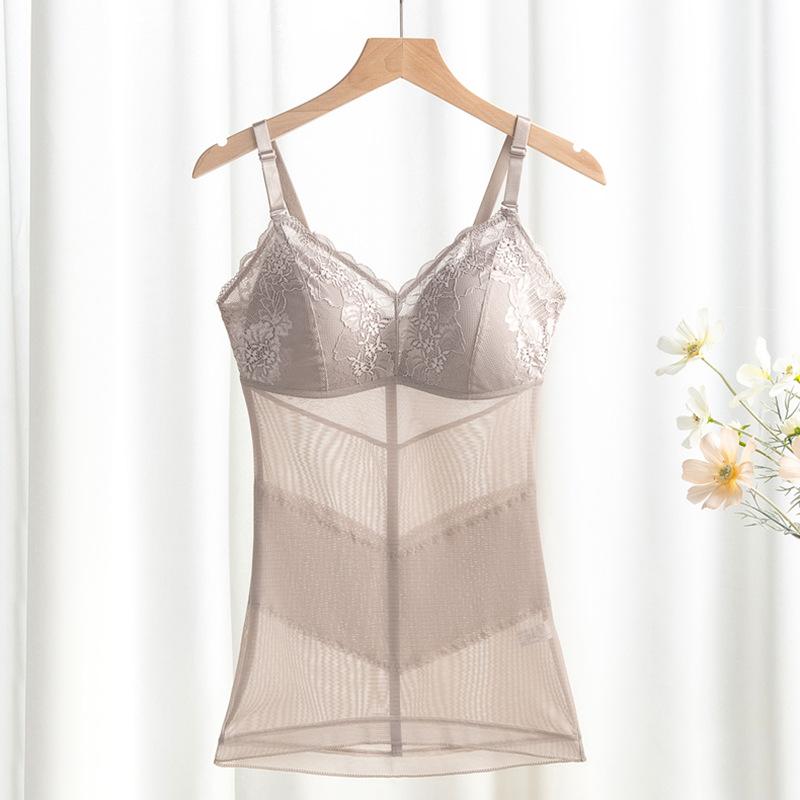 

летние сетчатые подтяжки тонкие корректирующее белье свободный бюстгальтер жилет тонкие подтяжки 4L [3XL fits 150-87.5kg]