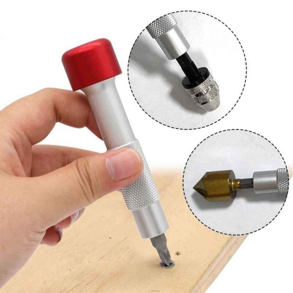 180 Degrees Red Hat Reinforced Screwdriver Hex Bit Screwdriver Manual Drilling