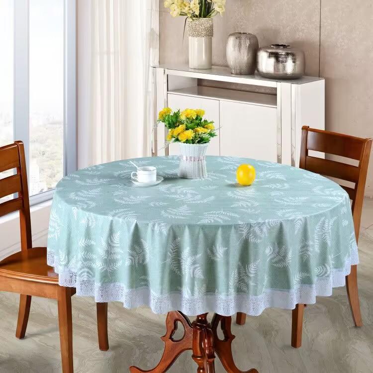 Pvc Waterproof Table Cloth Round Tablecloth Nappe Table Cover Party Wedding Table Cloth For Home Kitchen Tablecloth Mantel