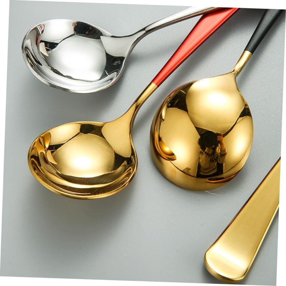 Round Mixing , Mixing Stick , Christmas Decoration Silver S, Stainless Steel , Dessert Spoon