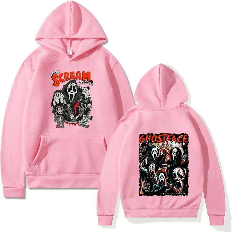 Scream Vi Ghost Face Ladies Hoodie Casual Loose Fit Hooded Street Wear Hooded Pullover Harajuku Couple Sportswear