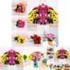Luxurious Artificial 10 Heads Fake Pansy Silk Flower Bouquet For Home And Wedding Decor