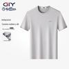 Goldlion Men's Solid Round Neck Short Sleeve T-Shirt