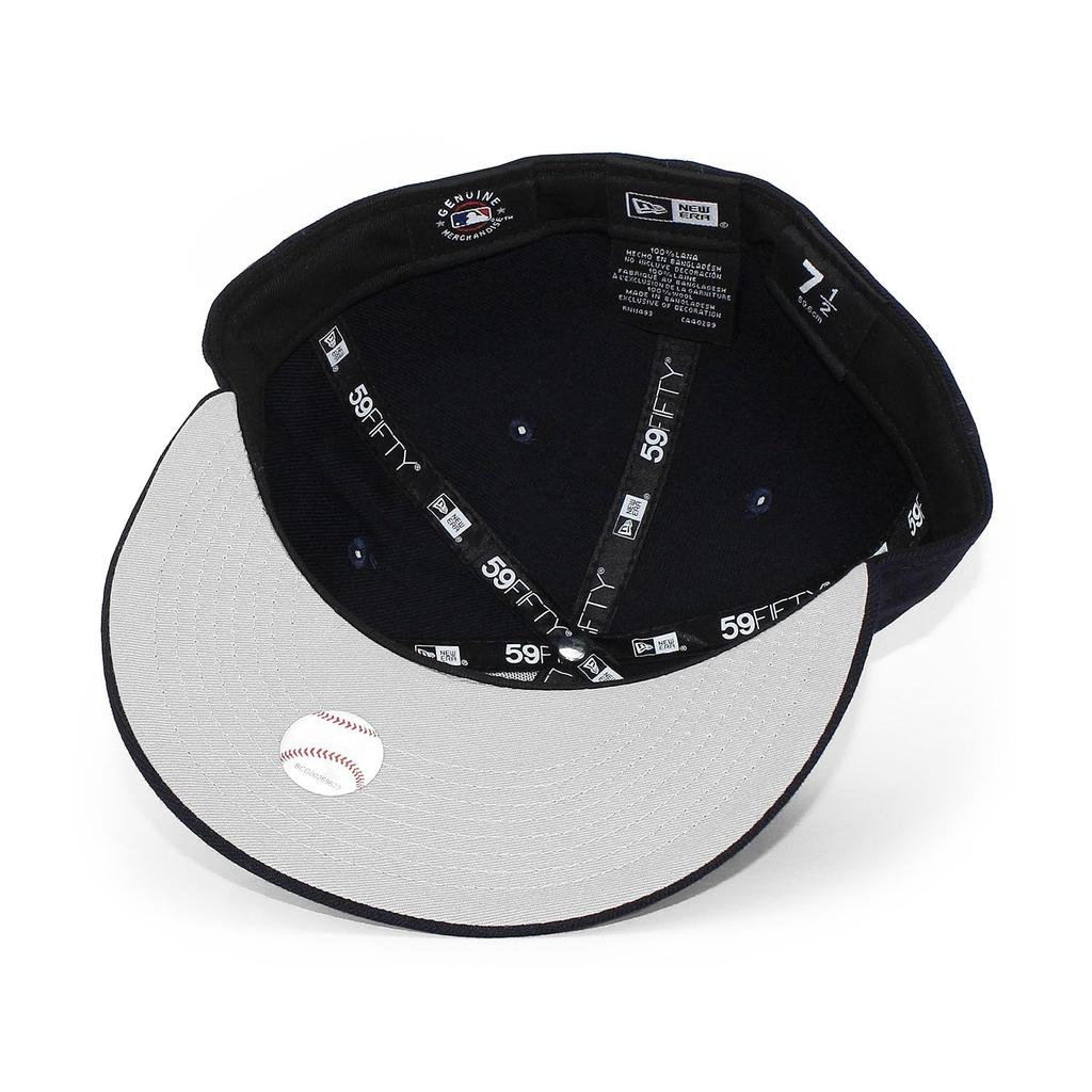 [New Era] 7 (approx. 55.8 Cm) Cap 59FIFTY Boston Red Sox MLB GREY BOTTOM FITTED CAP NAVY BOSTON RED SOX 5950 Hat [Used]
