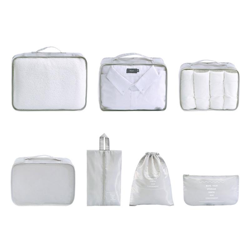 Packing Cubes for Suitcases 7Pcs Luggage Organizers Bags for Travel Waterproof Packing Cube Storage Bags for Suitcases