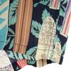 EDWIN Surfboard Pattern Short Sleeve Aloha Shirt XL Navy Open Collar Men's Used