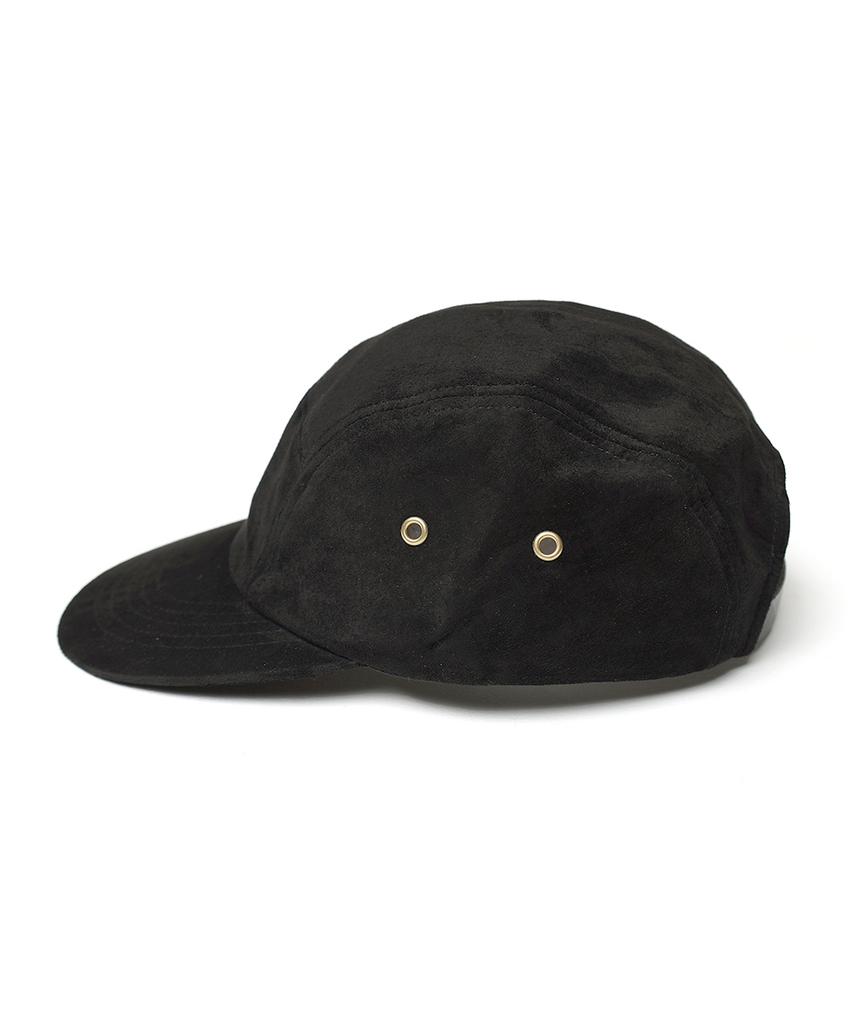 Leulale Handmade Leather Camp Cap - Black
