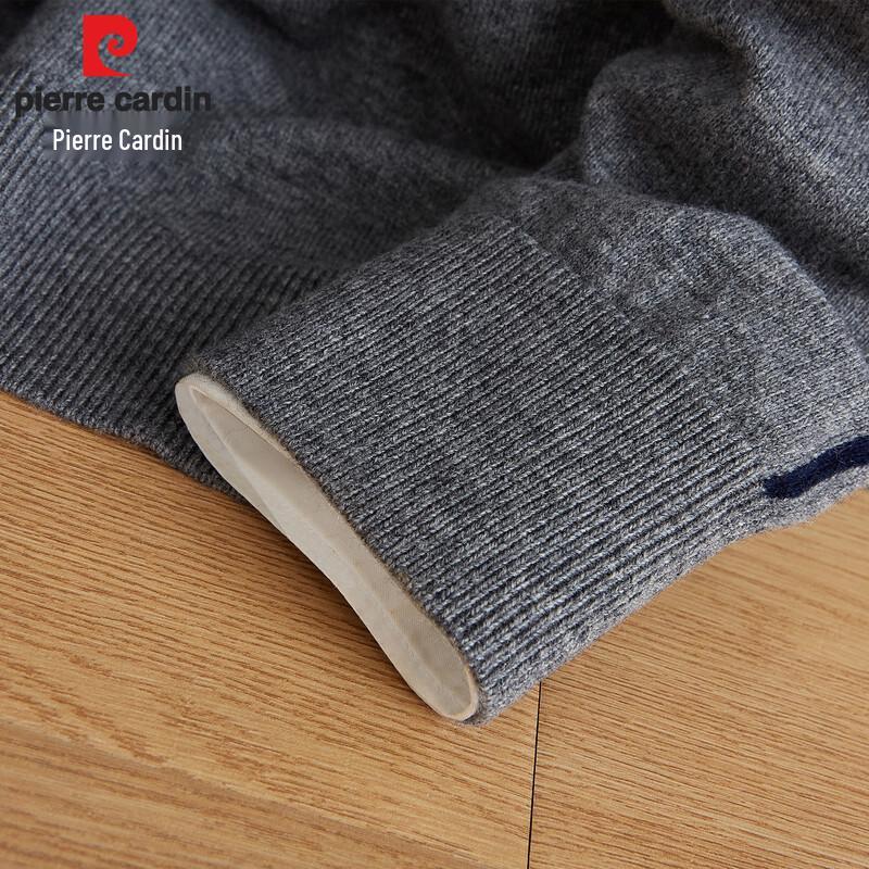 Pierre Cardin Men's Crew Neck Jacquard Knit Pullover Sweater