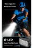 Super Bright Double 8-LED Bicycle Front Light with Type-C Charging & Power Display for Mountain Bikes