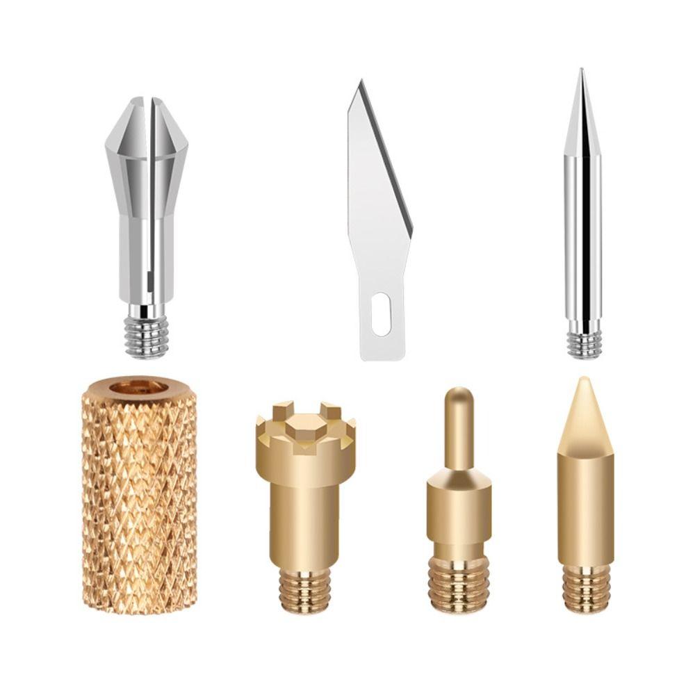 Temperature with Box Wood Burning Pen Tips Kit Soldering Iron Head Set Stencil Pyrography Marking