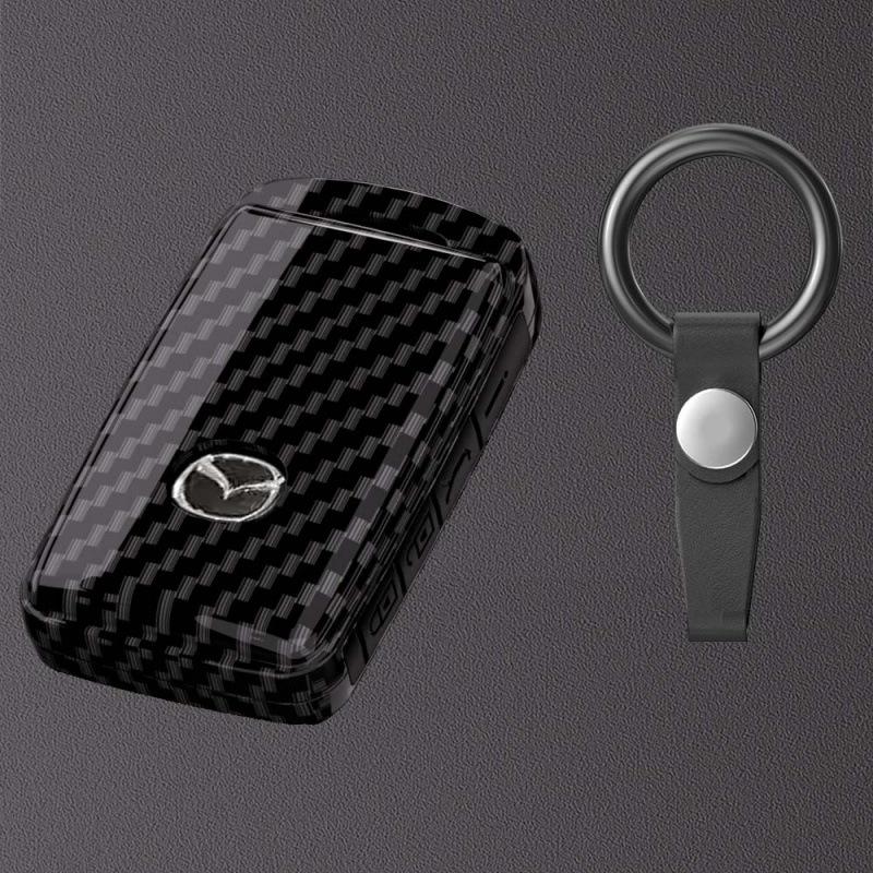 Mazda 3 Axela Key Case for Next-Gen CX5, Atenza, CX30, CX4, CX8 - Car Key Shell with Buckle