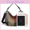 Canvas Spliced Tote Bag For Women With Large Capacity And Zipper Closure For Business Commute