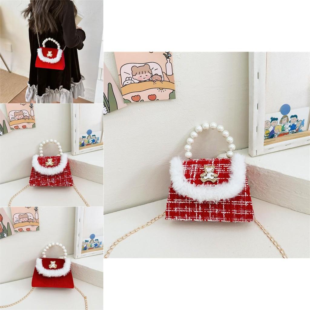 Adorable Red Crossbody Bag For Kids Ideal For New Year Celebrations With Cute Design And Versatile Use