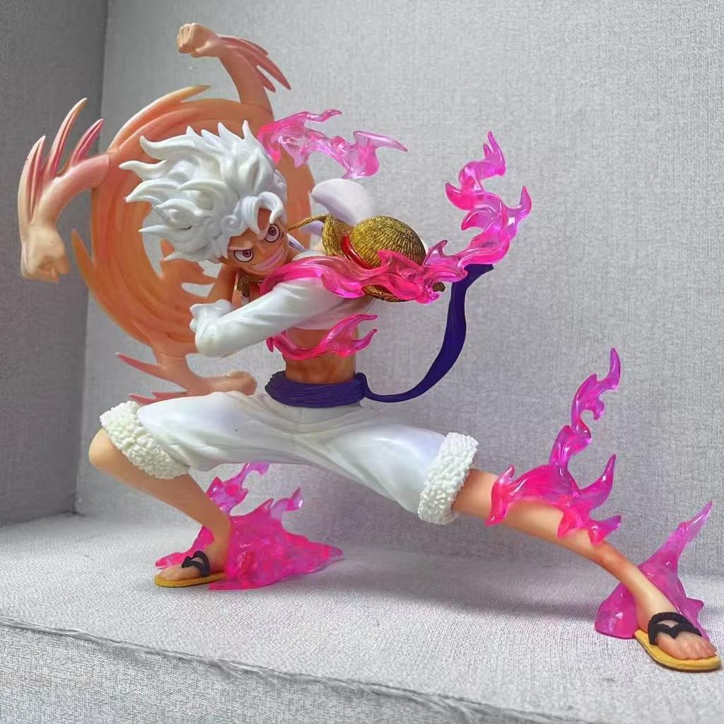 Luffy Gear 5 Nika Figure One Piece Anime Statue Desktop Decor Gift for Boys Collectors