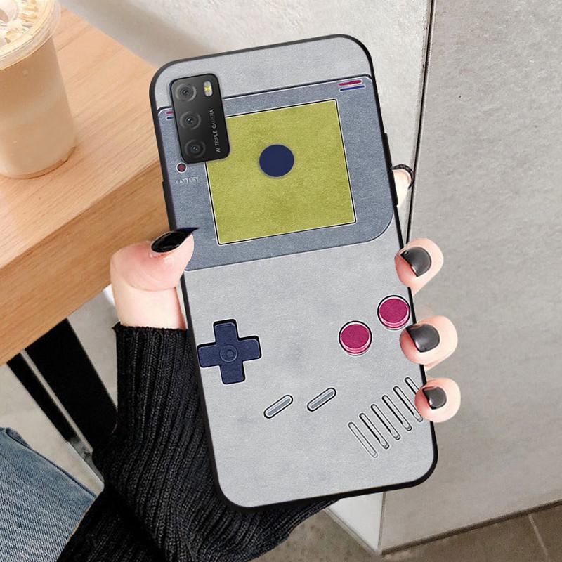 For TCL 20Y 20E Case Black Silicone Bumper Wolf Lions Soft TPU Covers for TCL 20E 6125F Funda Coque TCL20Y 20 Y 6156D Shells