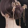 Xiuhe Jewelry Bride Accessories Earrings Set Pearl Chinese Hair Stick Headdress Hairpin Hair Comb