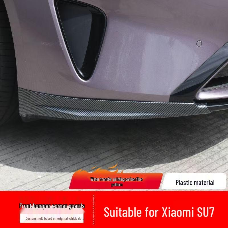 

Xiaomi SU7 Front Lip Bumper Kit: Anti-collision Black Warrior Trim Glossy Black