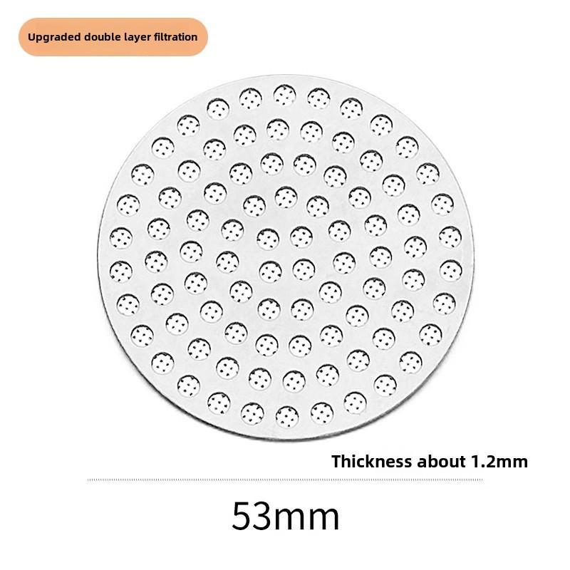 51/53/58mm Reusable Metal Double Coffee Filter Fine Mesh Heat Resistant Coffee Puck Screen Professional Espresso Accessory