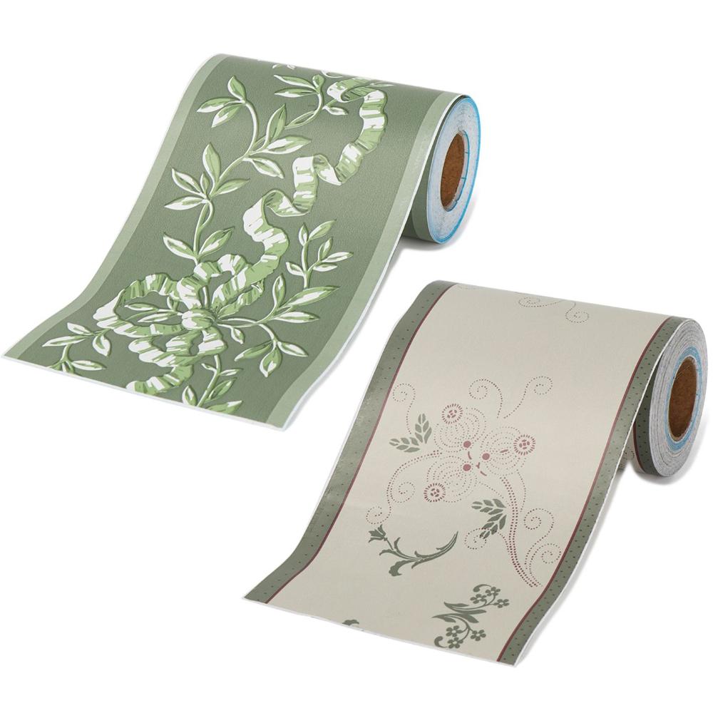 Self-adhesive Waterproof Wall Border Stickers Waist Line Wallpaper Skirting Line Baseboard