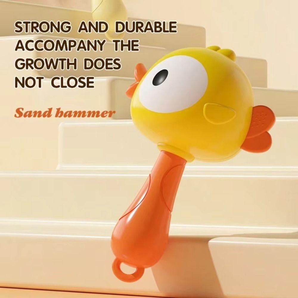 Plastic Instrument Sand Hammer Soft Duck Sand Hammer Toy Children Frog Sand Hammer Toddlers