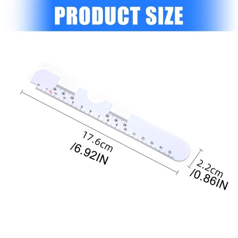 5PCS Pupil Distance Measuring Ruler With Clear Scale Marking For Accurate Eyeglass Fitting And View Testing