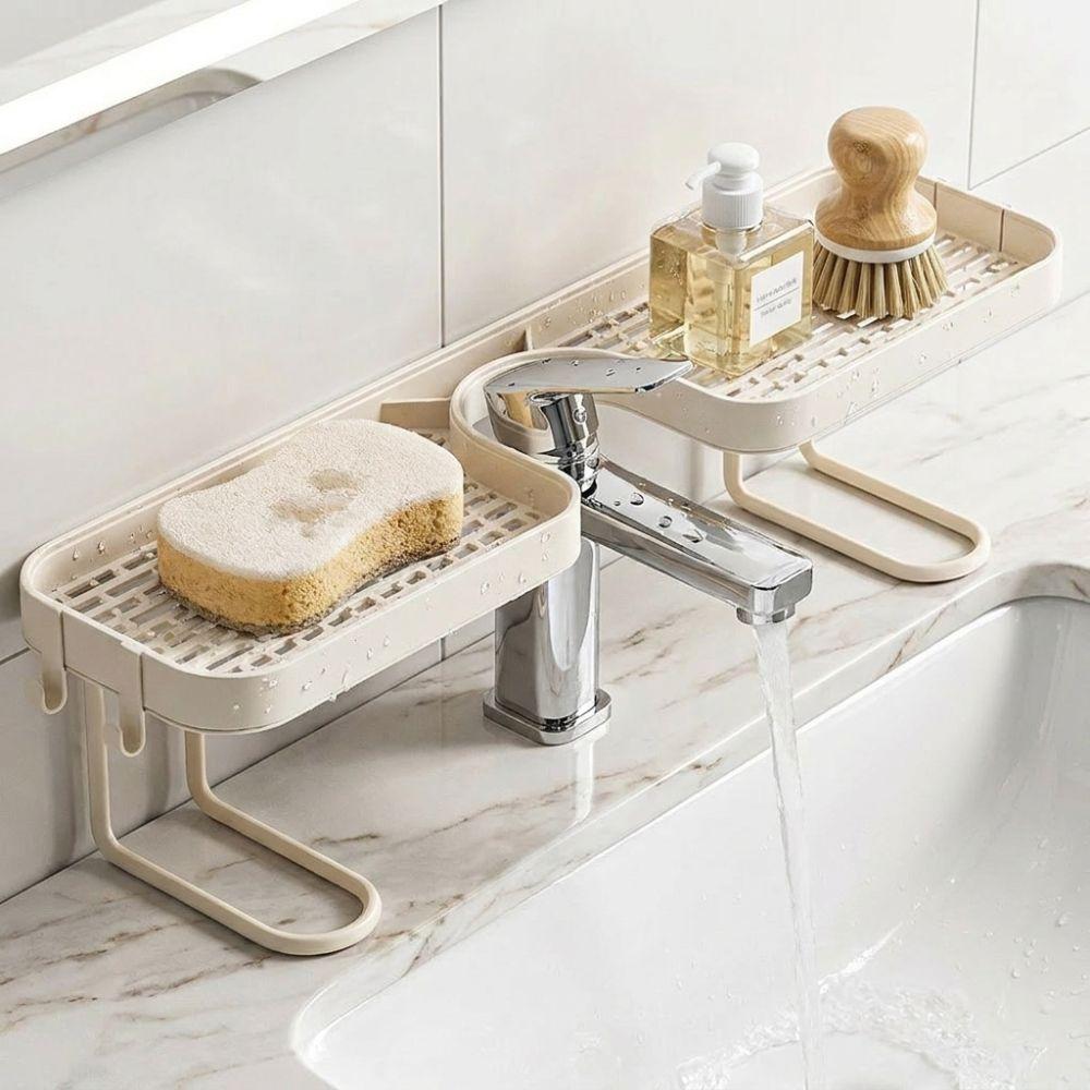 Mesh Bathroom Storage Rack Universal Counter Organizer Fashion Kitchen Drainage Holder Kitchen