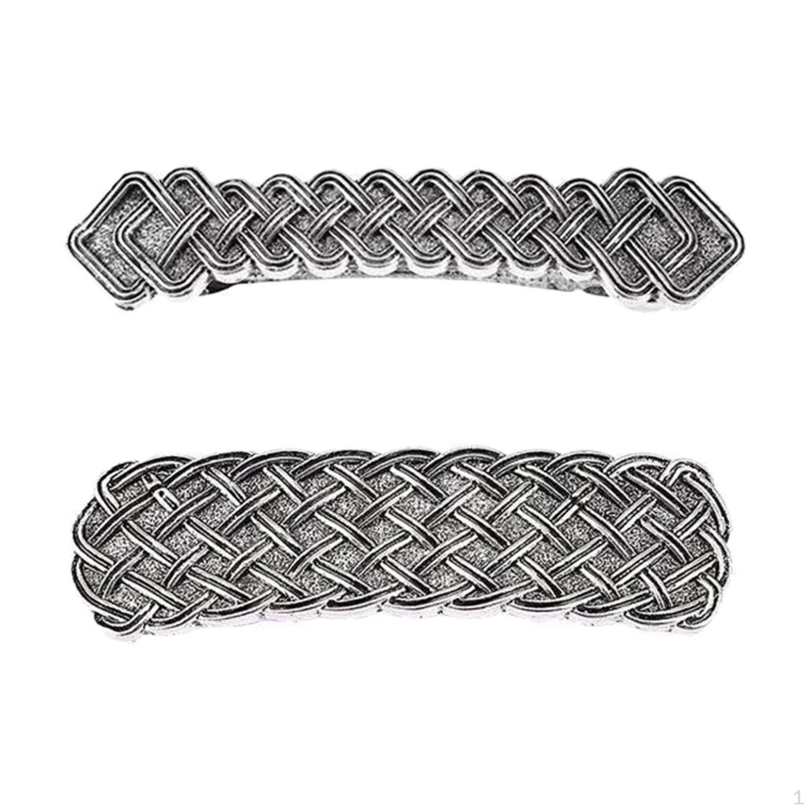 

2x Floral Barrette Hair Clip Clamp