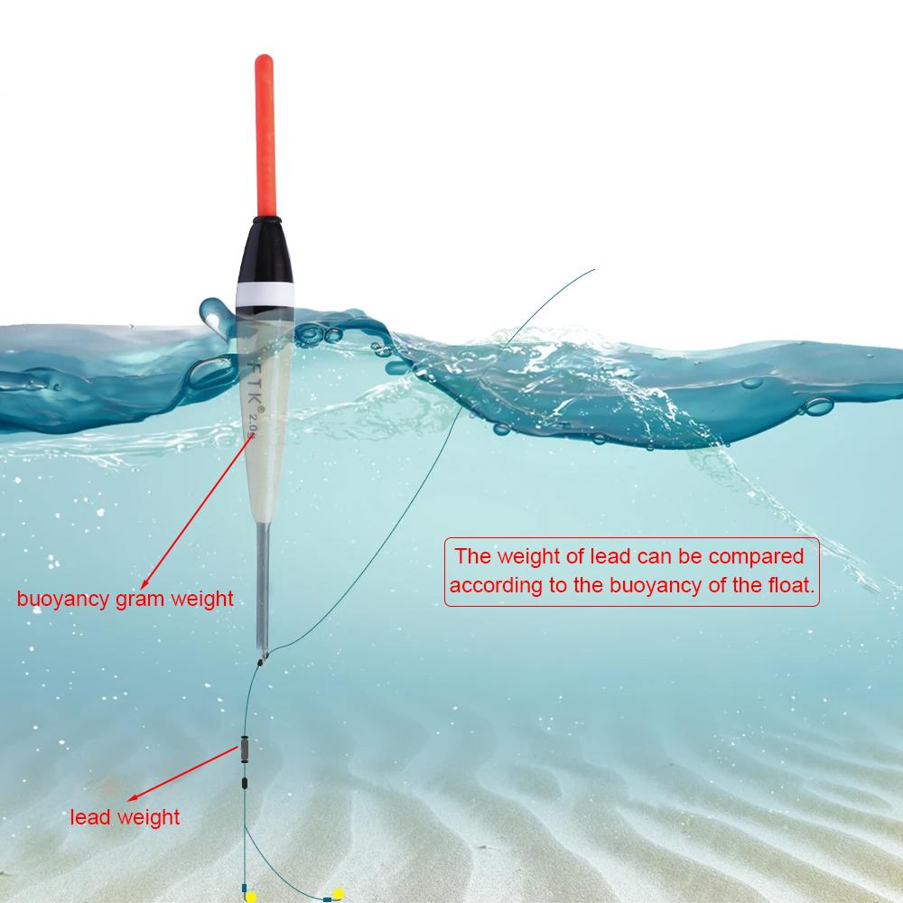 FTK 5PCS Paulownia Wood Fishing Float 2g 3g 4g  Floating Vertical Buoy Carp Fishing Accessories 14cm-15cm