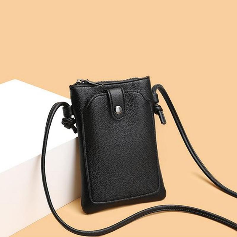 Solid Color Simple Phone Bag Fashionable Mini Versatile Diagonal Cross Bag