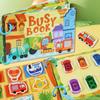 Children's Educational Busy Book Set: Cartoon Sticker and Flap Pack for Early Learning