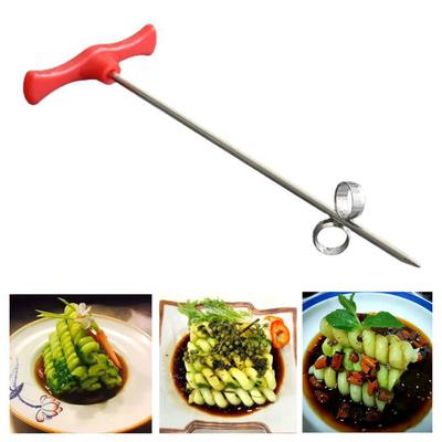 10Pcs Potato Spiral Cutter Fruit And Vegetable Spiral Twist Cutter Stainless Steel Spiral Chips Cutter for Barbecue Picnic Camping