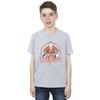DC Comics Boys Shazam Retro Circle Distressed T-Shirt