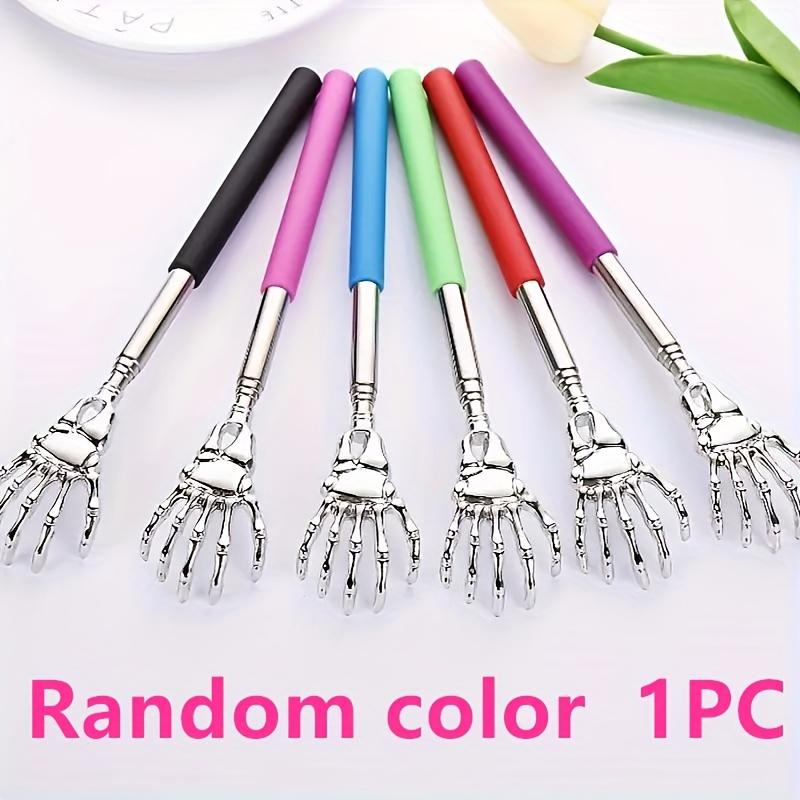 

1 шт. Регулируемая чесалка для спины из нержавеющей стали с выдвижными когтями, эргономичная ручка, несколько вариантов цвета (Красный, Синий, Зеленый, Черный)