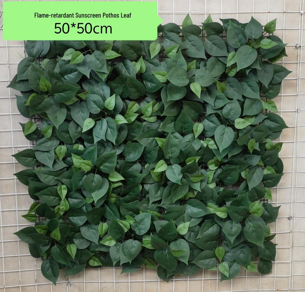 Flame-Retardant Green Wall: Anti-Aging Lawn Decoration for Malls & Backgrounds